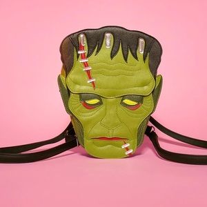 Love Pain and Stitches X Vixen Frankenstein Purse Backpack Halloween Vegan